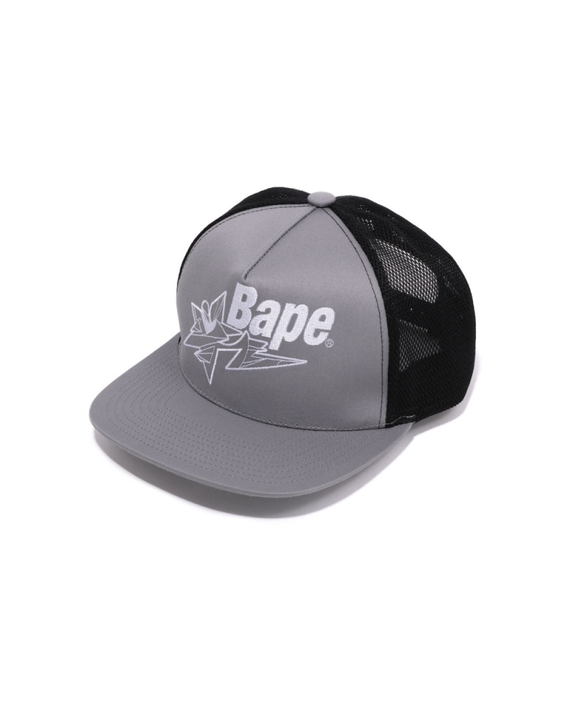 Chapeaux Bape X LDG Mesh Grise Homme | LPI-40297931